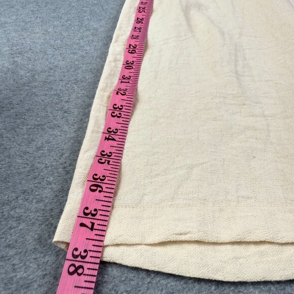 aper·cran Women’s S Small Pleated Wide-Leg Pants – Cream Rayon/Nylon Blend - Picture 6 of 9